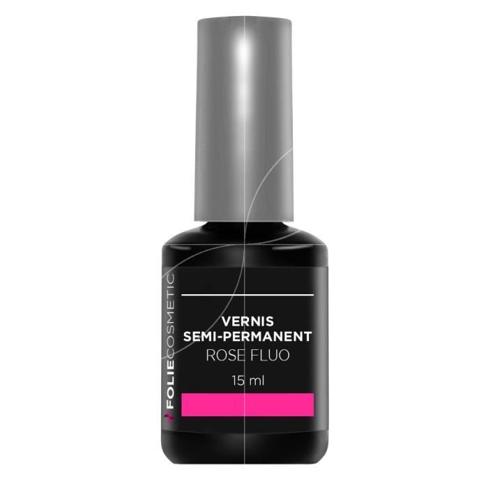 Folie Cosmetic - Vernis Semi-permanent- Rose Fluo - 15ml