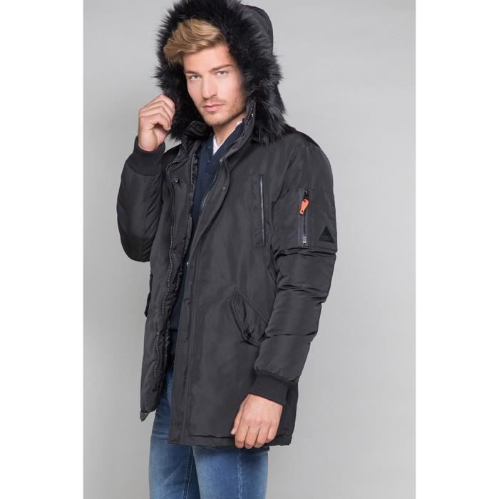 Parka à capuche et fourrure SHARKSON - Couleur - Black, Taille - M