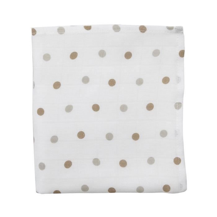 DOUX NID Maxi Lange Imprimé Pois Choco/Taupe