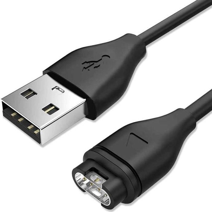 OCIODUAL Cable Chargeur Données Data USB Noir pour Garmin Approach S10-S40-S60-X10 Fenix 5-5S Plus-5X Forerunner 45-245-935-945