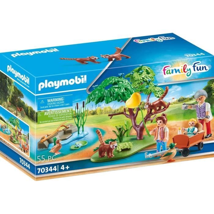 Playmobil 70344 Family Fun Petits Pandas roux dans l'enclos