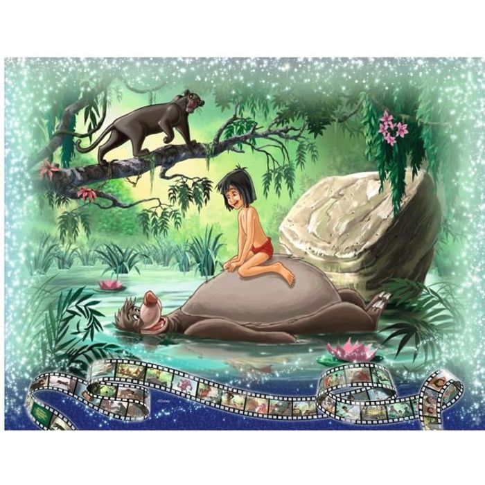 Puzzle 1000 pièces : Disney - Le livre de la Jungle aille Unique Coloris Unique