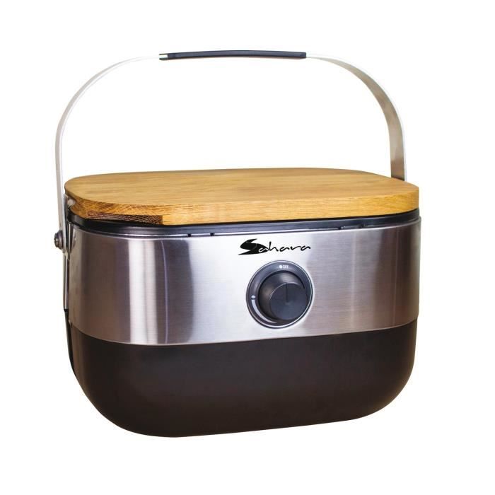 Mini barbecue à gaz portable - Inox