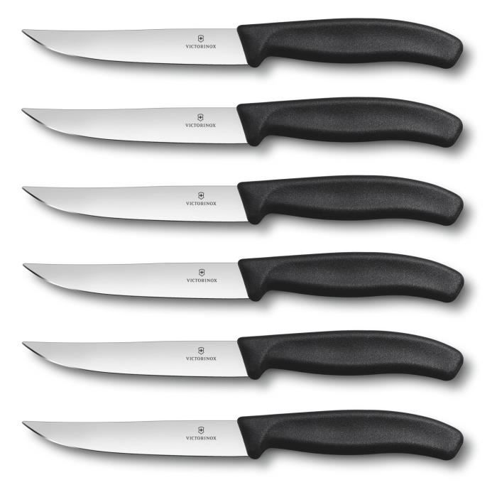 6 Couteaux à steak Victorinox lame 12cm manche …
