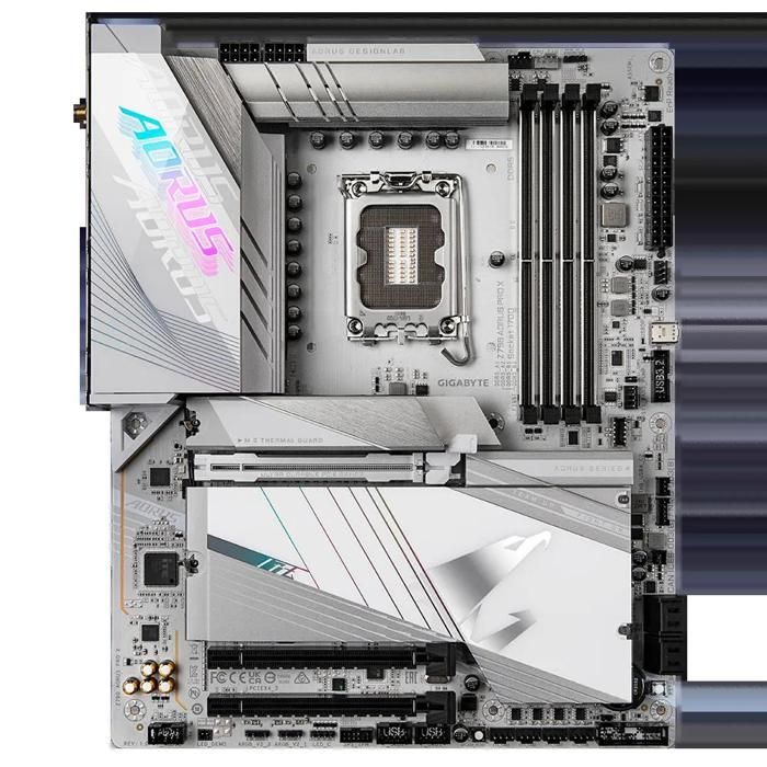 Carte mère GIGABYTE Z790 AORUS PRO X WIFI7 Intel Z790 Socket LGA1700 4xDDR5 SDRAM 192GB ATX - Gigabyte