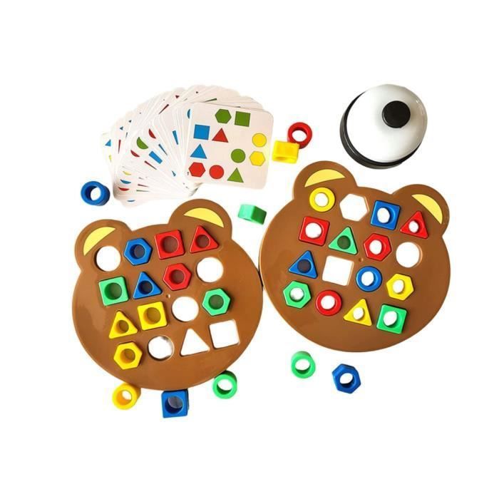 Jeu Dassociation De Formes Jouet ducatif Sensoriel De Couleur Jeu De Socit DAssociation GomtriqueJeu De Forme blanc FORME A TRIER