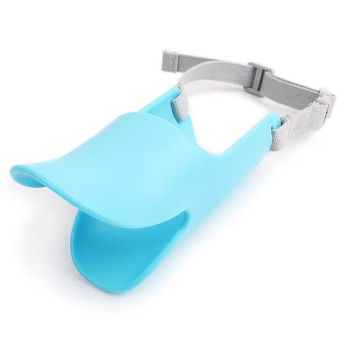 Muselière en silicone - OKUMGGYJ - Modèle canard - Confortable - Résistante aux morsures - Taille M