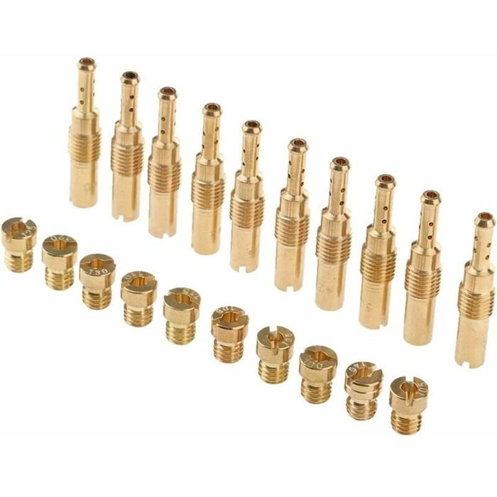 Kit De 15 Gicleurs Carburateur Principal 4mm - Laiton - Tailles 40 à 85 Pour Scooter/Moto GY6