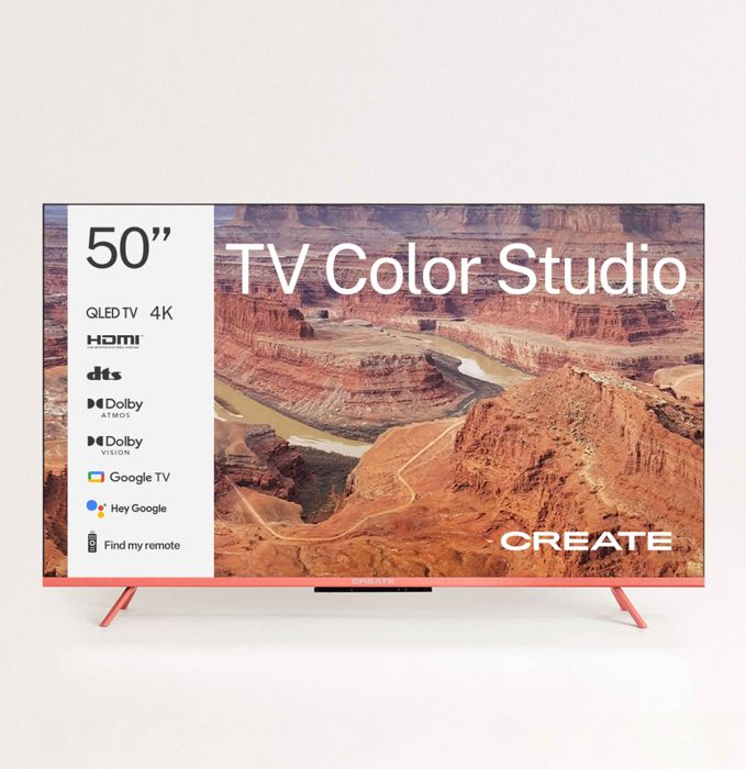 Téléviseur QLED 4K Create TV Color Studio Écran antireflet Commande vocale Dolby Atmos