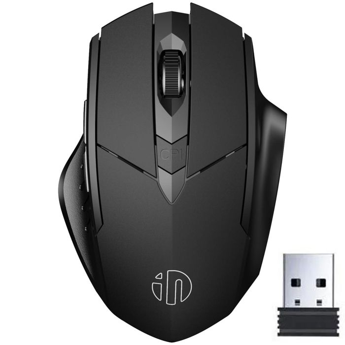 Souris PC sans Fil -Kingcenton -2.4G Optique  -6 Boutons -Batterie rechargeable – Noir