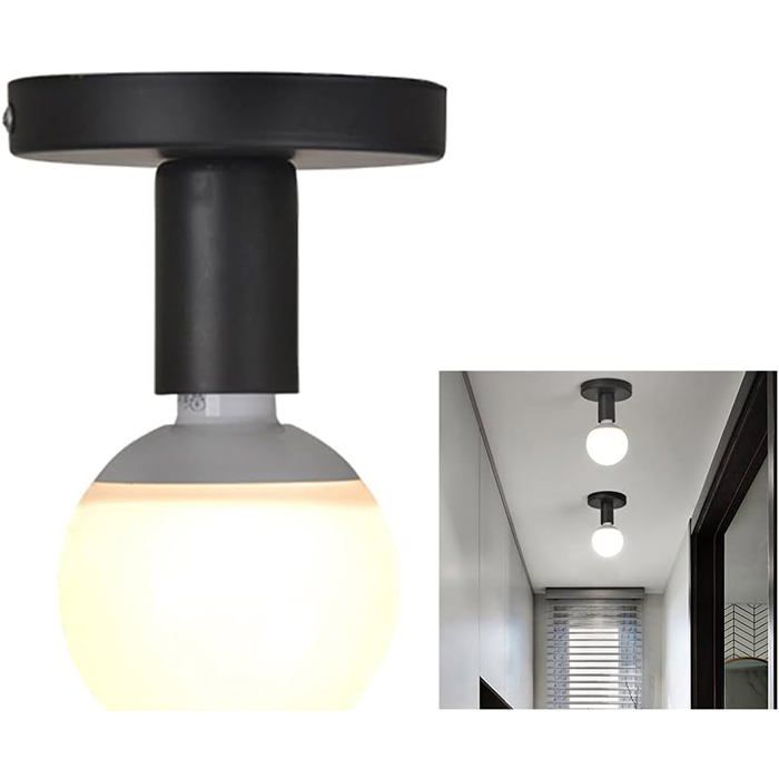 Plafonnier Industrielle Vintage métal Suspension Luminaire Plafonnier Fer forge Mini