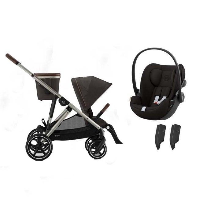 CYBEX - Poussette Duo Gazelle S + Cloud G3 I-size Chocolate Brown