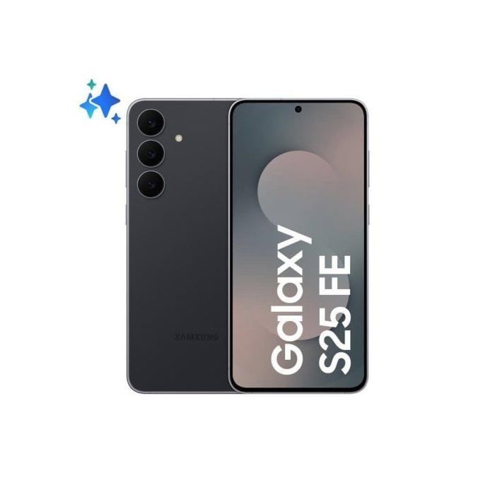 Version internationale - Samsung - Galaxy S25 FE AI Smartphone 128Go Noir Absolu