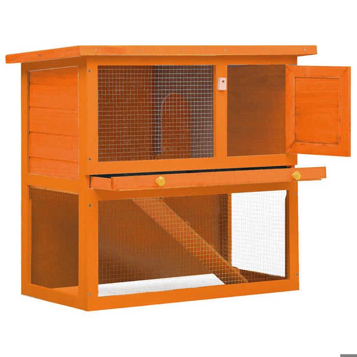 Maison SoldesClapier dextérieur Enclos pour petits animaux 1 porte Bois - Utilisation Polyvalente 026_34119785