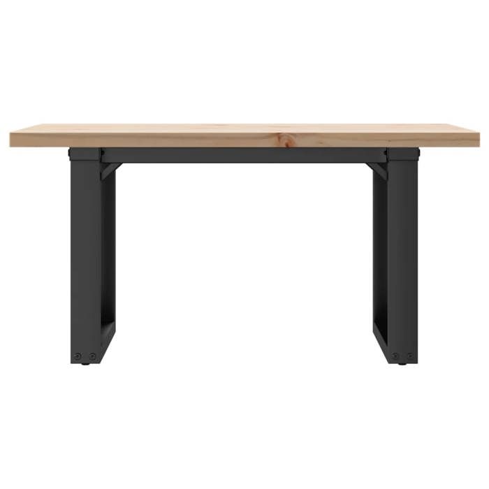 ShieldPro®Table cuisine(Rectangle)SOLOMONBrun Table basse - FAFA-TOP - Meuble de salon - cadre en O 80x50x405cm - Bois de pin mas