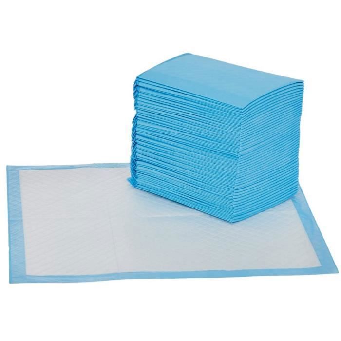 50pcs Tapis d’entraînement pour ChiensTapis dapprentissage Ultra Absorbant 45cm*60cm Label