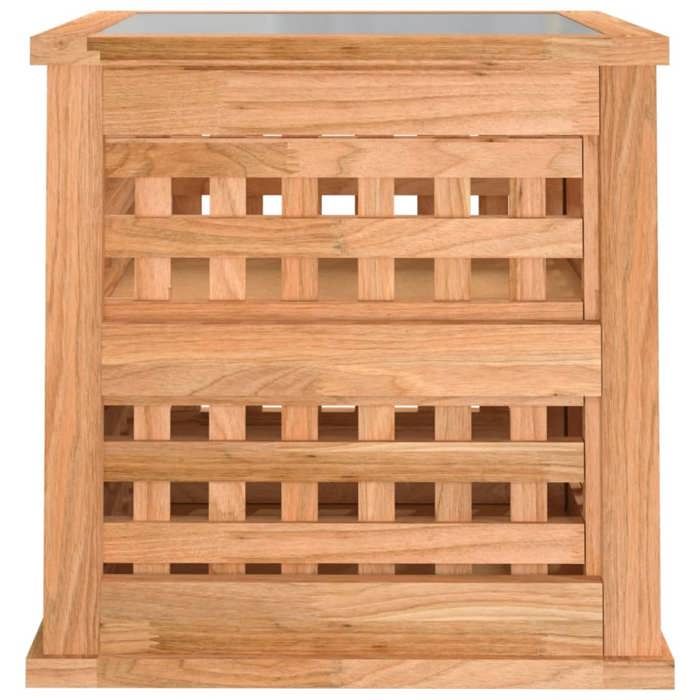 Magnifique Tables de chevet (2 PCS) - ZENCORE - Lot de 2 armoires de chevet - 34x34x34cm Bois massif de noyer M5191829