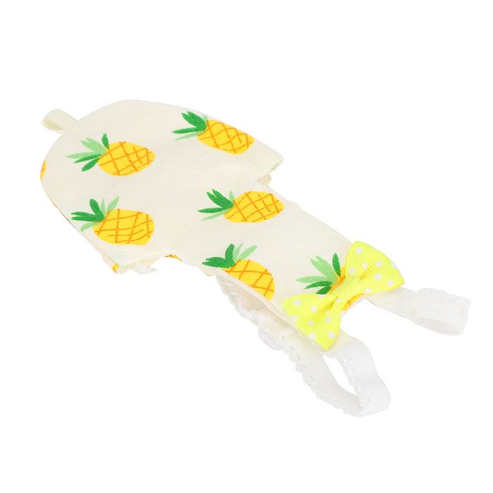 minifinker Couche pour oiseau adaptée pour les perroquets mini lavable et réutilisable L pour 155-160cm Motif Ananas