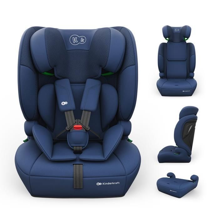 Siège auto Kinderkraft COMFORT UP 2 PLUS 3-en-1 i-Size 76-150 cm protection latérale SPS+ rehausseur marine