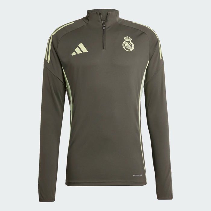 Top Real Madrid Training Tiro 25 Homme 2025/26 Vert Kaki - - ADIDAS - [gid://shopify/Metaobject/158582210901]