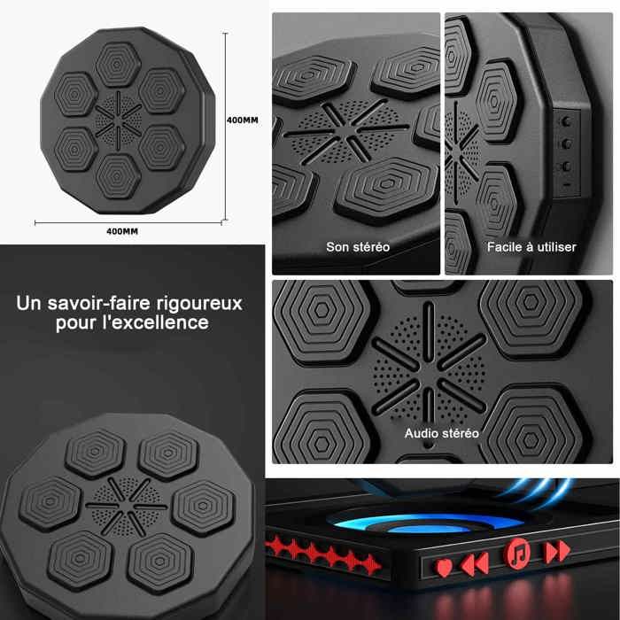 oxing machine 40x40x7.5cm mousse pu polyuréthane - BEARWIN - pe avec gants de boxe pour adultes et gants de boxe pour enfants mus