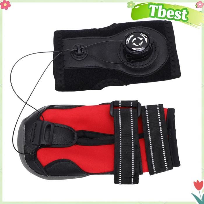 Tbest Attelle de pied de chien Attelle de pied pour chien respirante intégrée résistante à labrasion animalerie hygiene LE