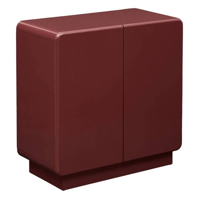 Buffet Douglas carré 80x80cm 2 portes rouge - Atmosphera Créateur dintérieur Buffet Douglas carré 80x80cm 2 portes rouge - Atmosphera Créateur dintérieur
