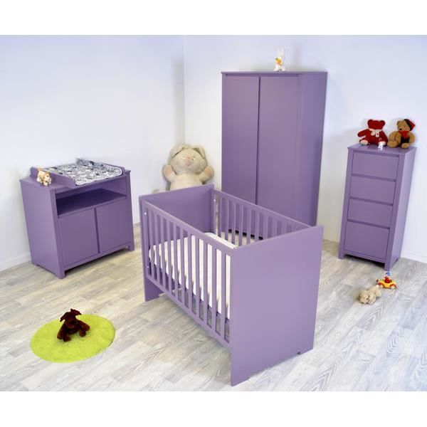 Chambre Bebe Floride Complete Lilas Cdiscount Puericulture Eveil Bebe