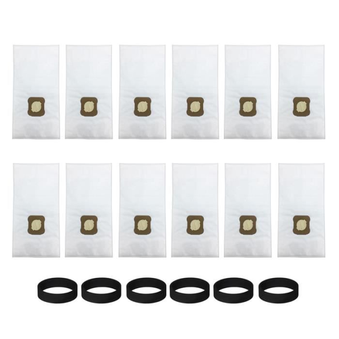 6 Sacchetti Polvere + 6 Cinghie Per Aspirapolvere Kirby Sentria Serie F T G10 G10E - Ricambio