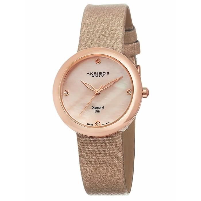 Montre akribos diamant homme best sale