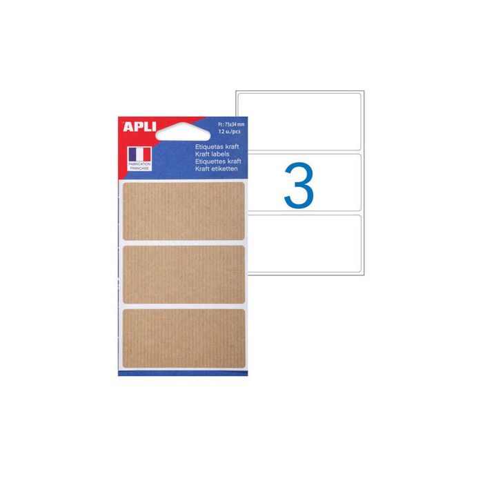 KINBOM 3000 Étiquettes Autocollantes Blanches 2x1 Cm - Rouleau D'Étiquettes Amovibles Pour Rangement Et Organisation