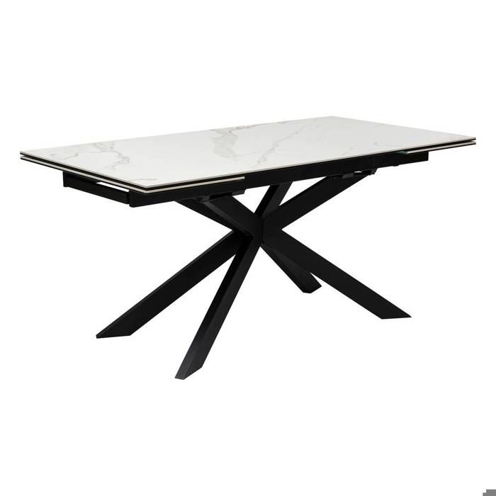 Table à manger extensible Boot blanc 160x90x76cm - Atmosphera Créateur dintérieur Table à manger extensible Boot blanc 160x90x76cm - Atmosphera Créateur dintérieur