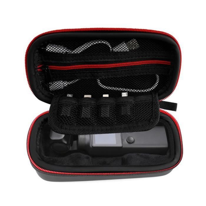 Mini Sac De Transport DJI Osmo Nano - Housse Étanche Antichoc - PU + Polaire - Avec Mousqueton - Rose