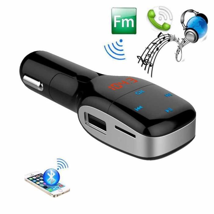 Émetteur FM Bluetooth Voiture - Double USB 4.8A, Mains Libres, Lecteur MP3/TF - Améliorez Votre Conduite !