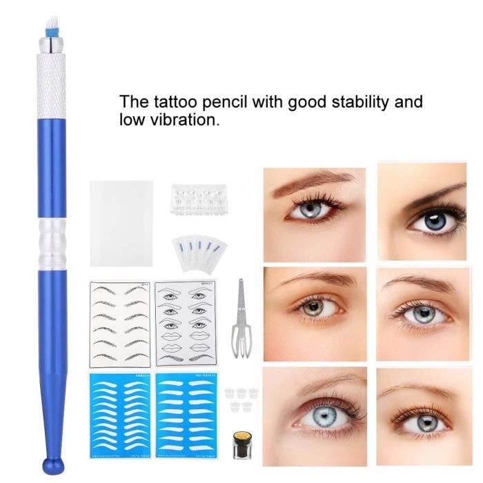 Kit De Tatouage Des Sourcils Microblading Pratique De La Peau Aiguille Anneau De Pigments Coupe Tattoo Set 3 Achat Vente Kit Tatouage Kit De Tatouage Des Sourcil Cdiscount