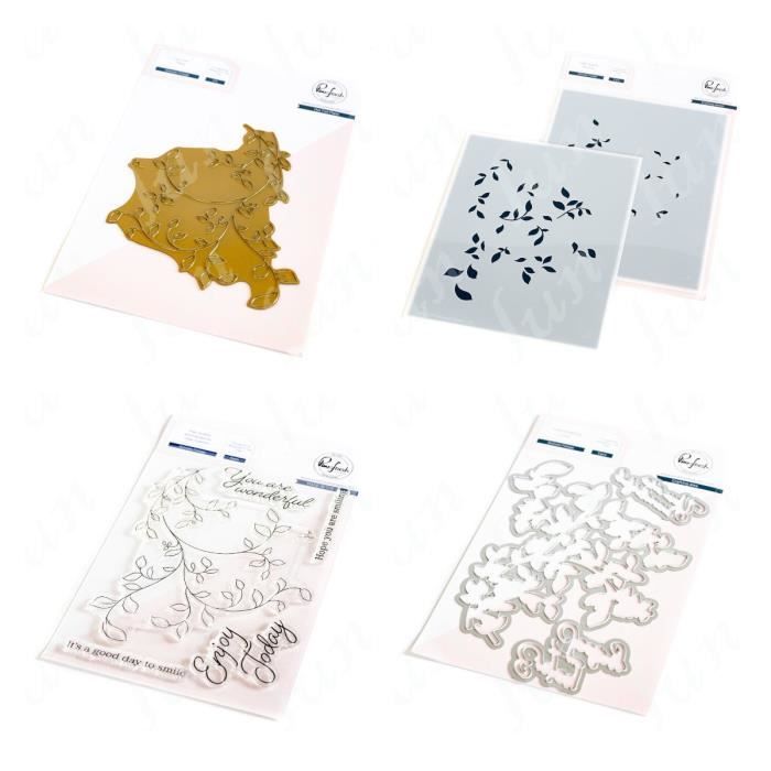 Set De Découpe Et Tampons – Métal Et Silicone – Pour Loisirs Créatifs (Neuf)