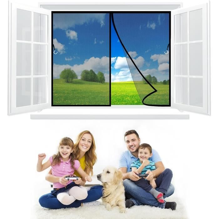 Moustiquaire Porte Rideau 110 X 240 Cm Facile À Installer Sans Percer