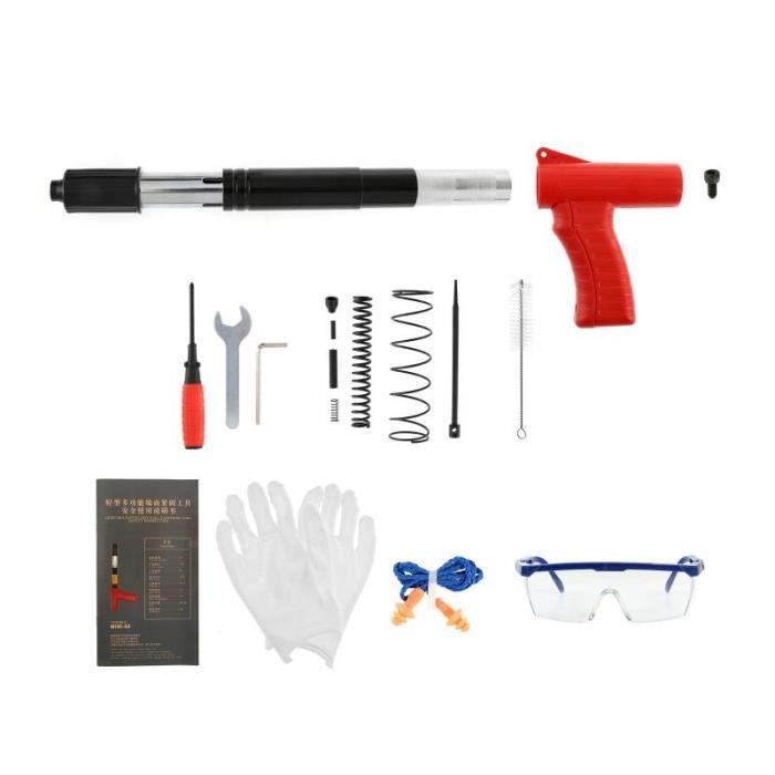 Pistolet à clous rouge Mini odorà clous en acier manuel, Outil de rivetage pneumatique sans