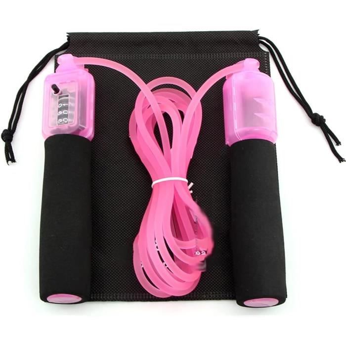 Corde à Sauter Numérique Réglable Avec Compteur Et Compteur De Calories Pour Le Fitness