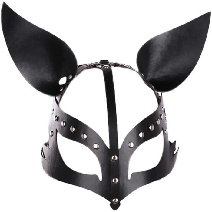 Masque Punk En Cuir PU Pour Fête De Carnaval Masque Personnalisé à