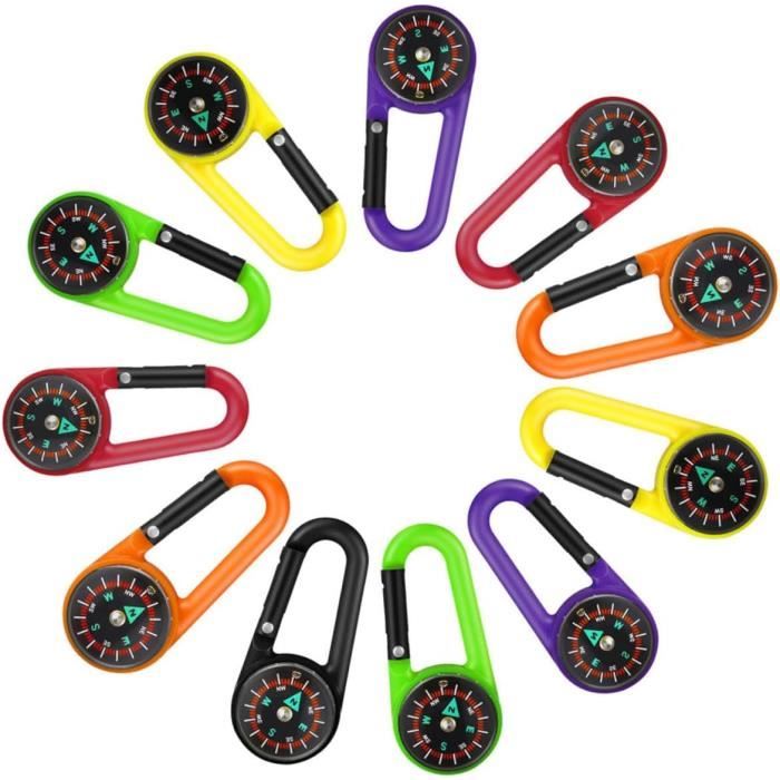 Lot De 20 Mini Boussoles De Survie, Extérieur, Camping, Randonnée