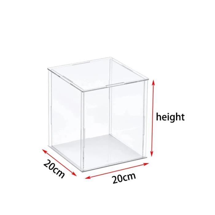 Vitrine En Acrylique Transparente - 2 Boîtes Empilables Avec Porte Coulissante - Pour Figurines, Bijoux, Collections - 7