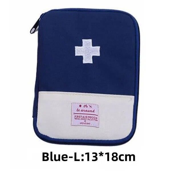 Bymivofun Lot De 2 Sacs De Pharmacie Voyage - Tissu Oxford, 14x11x4 Cm, Fermeture Éclair Double - Camping, Bureau, École