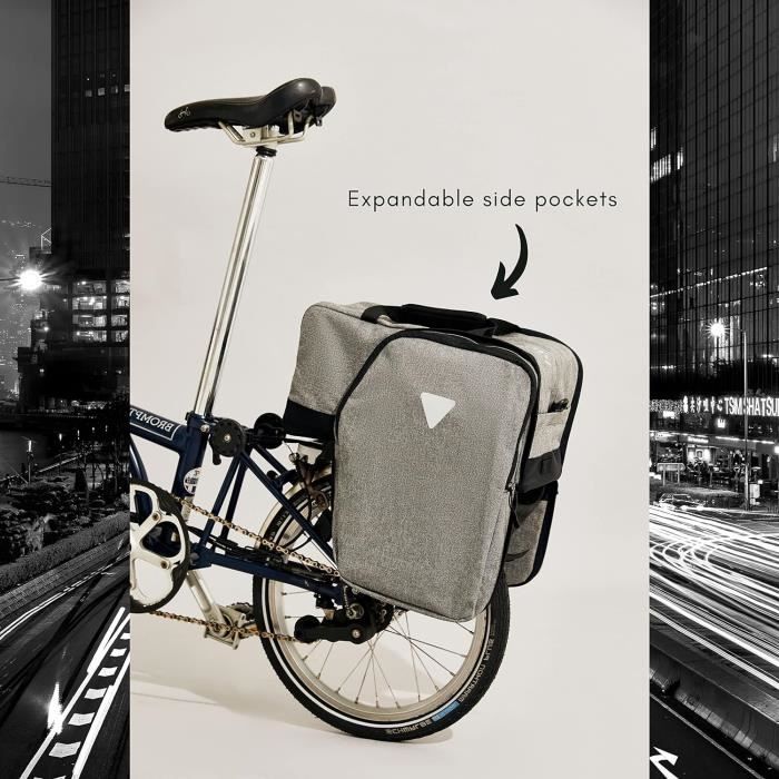 Sac De Coffre Vélo Vincita Big Nash - Universel à Dégagement Rapide - Porte-bagages