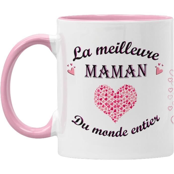 Cadeau Maman Tasse Rose Maman Pour La Meilleure Maman Du Mondetasse ...