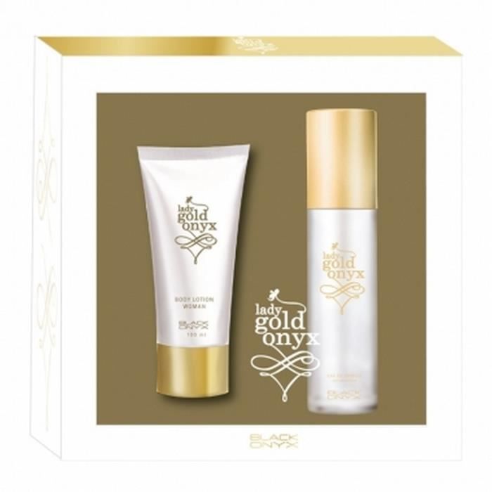Coffret Lady Gold Onyx Eau de Parfum+Lait Parfumé Cdiscount Au quotidien