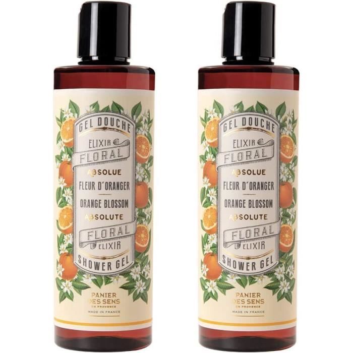 Gel douche Homme & Femme Fleur d'Oranger, gel douche naturel à l'huile