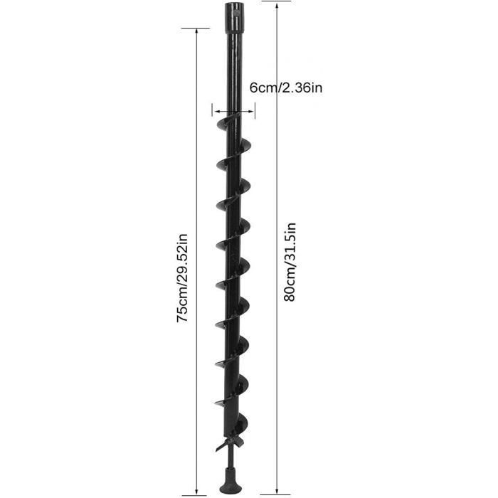 Foret Professionnel Tarière 40mm En Acier - Foret à Vis Sans Fin Pour Perceuse Universelle
