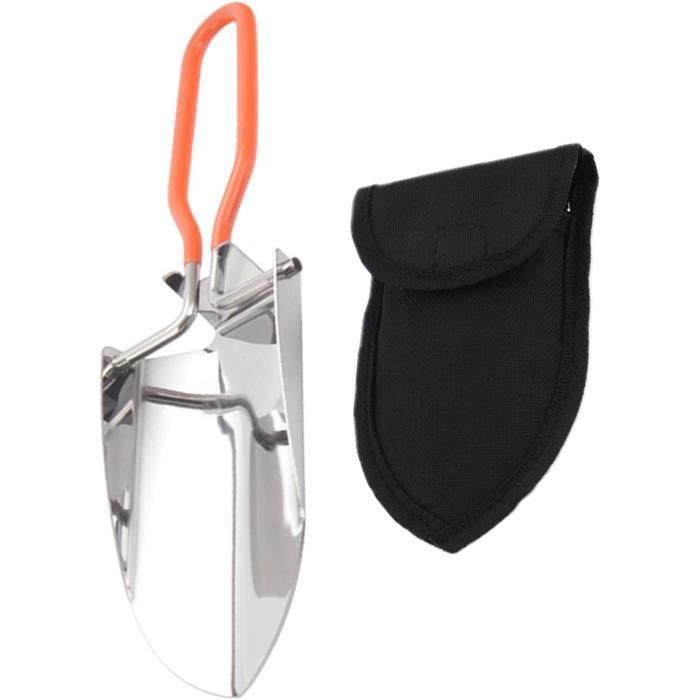 Pelle De Camping Compacte En Acier Inoxydable - Antirouille Pour Aventures Extérieur