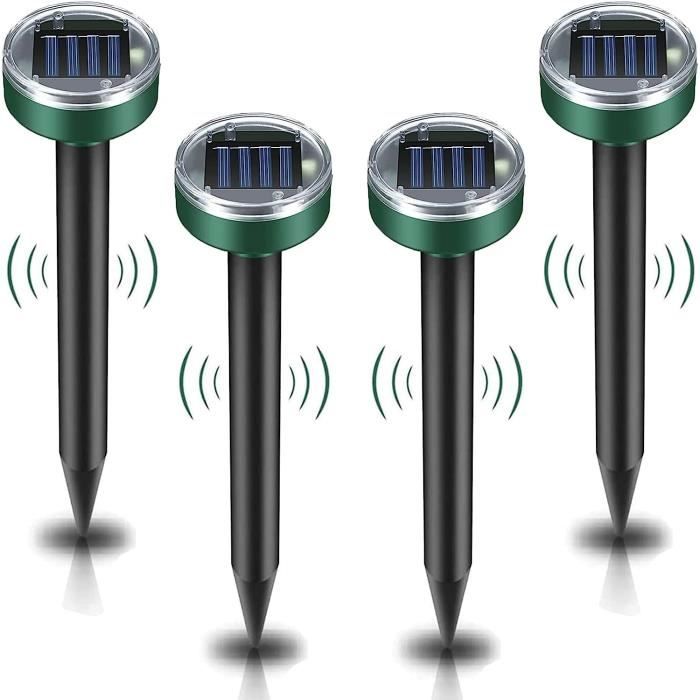 Répulsif à Taupes ISOTRONIC Solaire - Vibrations IP65 - Pour Jardin Jusqu'à 700m²